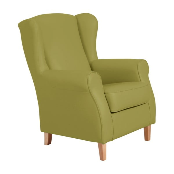 "Max Winzer Lorris" Obuolių žalios spalvos dirbtinės odos fotelis
