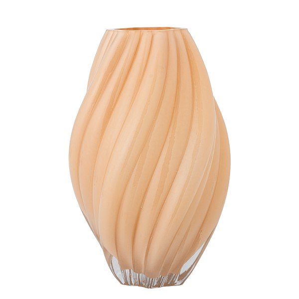 Oranžinės spalvos iš stiklo  vaza (aukštis 30 cm) Kanji – Bloomingville