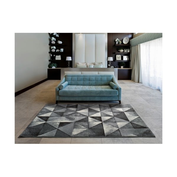 Pilkas kilimas Universal Delta Triangle, 67 x 125 cm-image-1