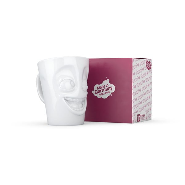 Baltas porcelianinis puodelis su rankenėle 58 products, tūris 350 ml-image-3