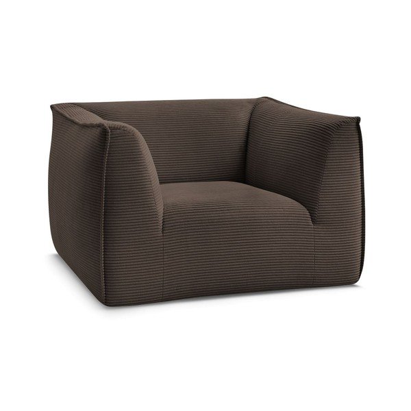 Rudos spalvos krėslas iš kordinio velveto Giorgia – Bobochic Paris