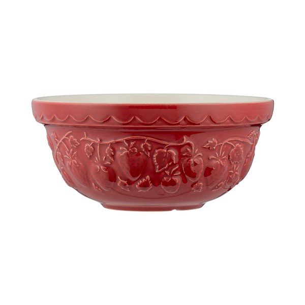 Raudonos spalvos iš akmens masės dubuo ø 21 cm Fruits Strawberry – Mason Cash