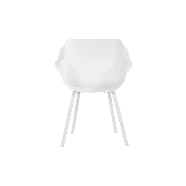 Plastikinės sodo kėdės baltos spalvos 2 vnt. Sophie Element – Hartman-image-2