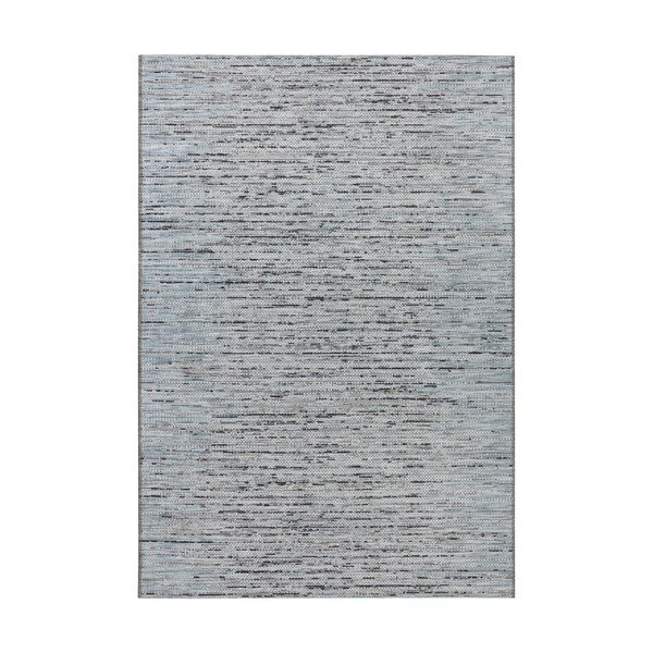 Antracito mėlynos spalvos lauko kilimas "Elle Decoration Curious Laval", 77 x 150 cm