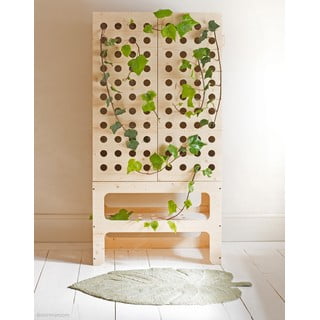 Skalbiamas/rankų darbo iš medvilnės vaikiškas kilimas khaki spalvos 75x100 cm Mini Monstera Olive – Lorena Canals