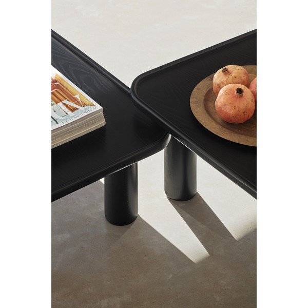 2 juodų šoninių staliukų rinkinys Teulat Nest-image-1