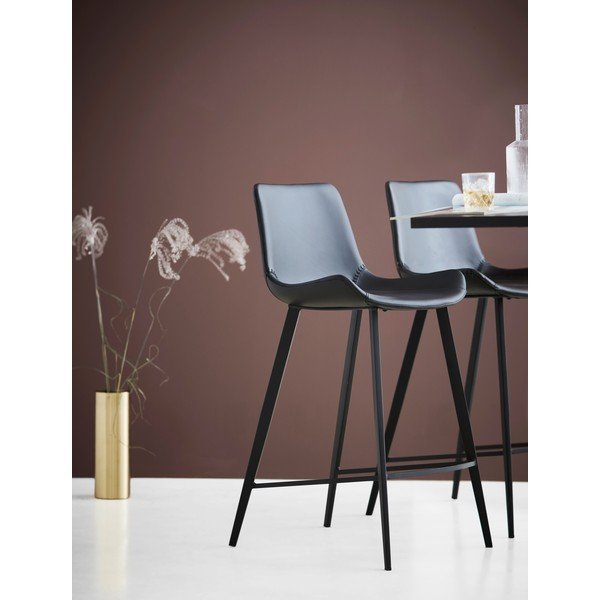 Juoda odinė baro kėdė DAN-FORM Denmark Hype-image-1