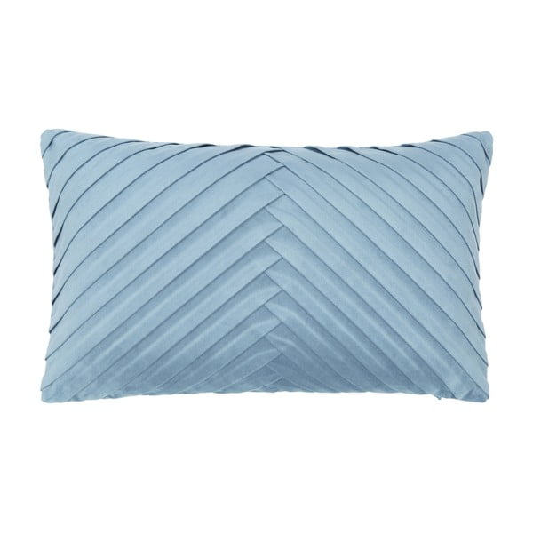 Mėlynos spalvos aksominis dekoratyvinis pagalvės užvalkalas Westwing Collection Lucie, 30 x 50 cm