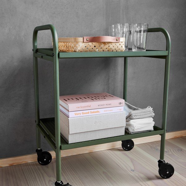 Iš plieno vežimėlis ant ratukų 37,5x52 cm Maki – OYOY Living Design-image-1