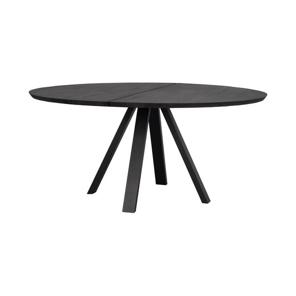 Apvalus valgomojo stalas su ąžuoliniu stalviršiu 150x150 cm Carradale - Rowico