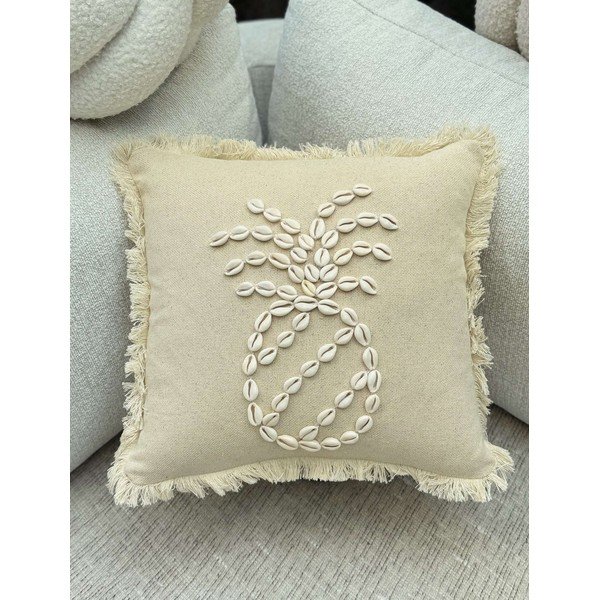 Iš medvilnės dekoratyvinis pagalvės užvalkalas 43x43 cm Seashells – Mioli Decor-image-2