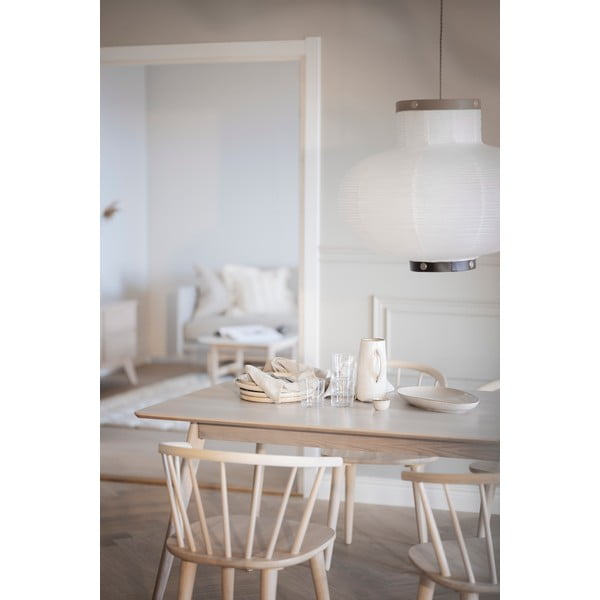 Ištraukiamas valgomojo stalas su ąžuolo medienos stalviršiu 190x90 cm Yumi - Rowico-image-1