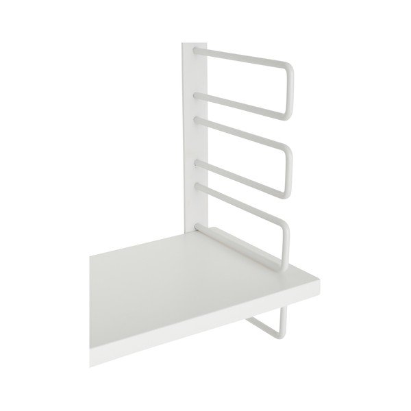 Baltos spalvos iš metalo kelių aukštų sieninė lentyna 54 cm Iseo – Ellos Home-image-3