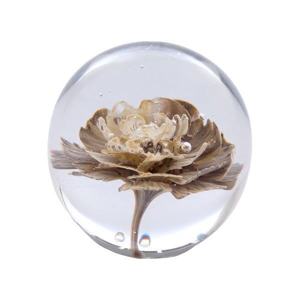 Iš stiklo popierinis svarelis (aukštis 8 cm) Flower – Light & Living