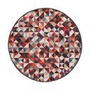 Skalbiamas apvalios formos kilimas raudonos spalvos/pilkos spalvos ø 100 cm Ignite – Mila Home