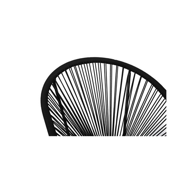 Juodas sodo krėslas iš ratano Bonami Selection New Avocado-image-4