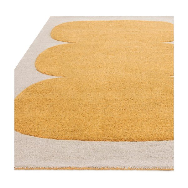 Rankų darbo iš vilnos kilimas ochros spalvos 120x170 cm Canvas – Asiatic Carpets-image-4