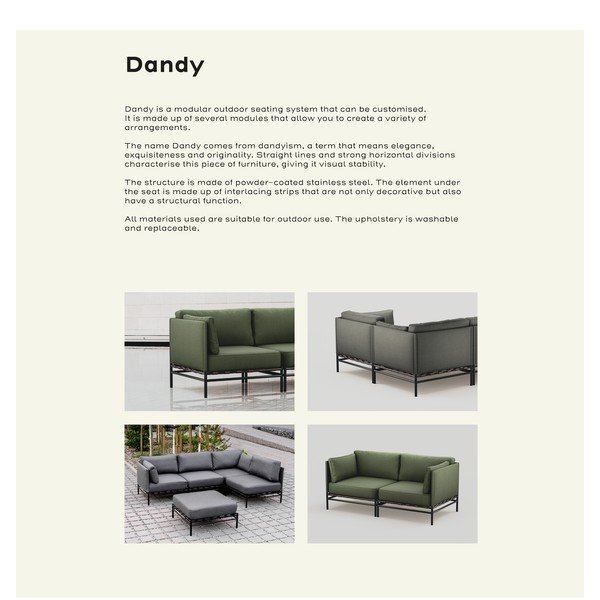 Sodo taburetė smėlio spalvos Dandy – Sit Sit-image-1