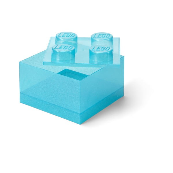 Šviesiai mėlynos spalvos iš plastiko vaikiška daiktadėžė 25x25x18 cm – LEGO®
