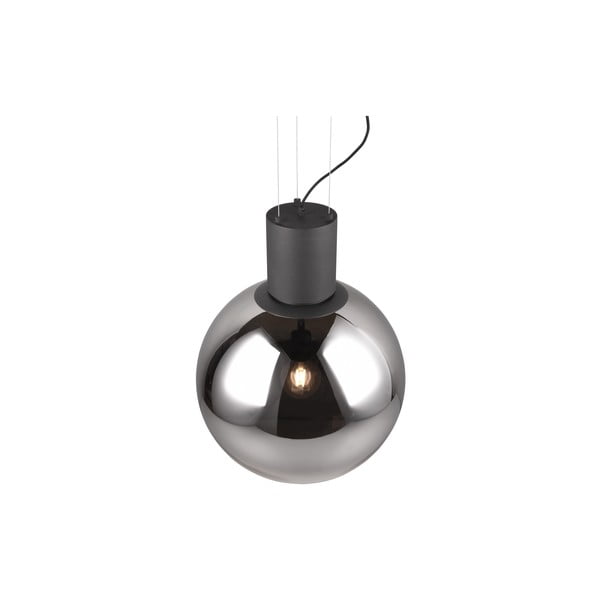 Kabantis šviestuvas juodos spalvos LED ø 50 cm su stiklo gaubtu Cipallone – CINQUE-image-4