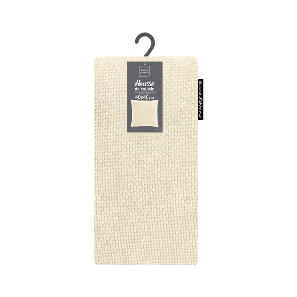 Iš šenilino dekoratyvinis pagalvės užvalkalas 40x40 cm Leo – douceur d'intérieur-image-3