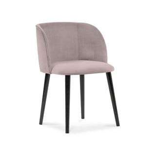 Rausvos spalvos valgomojo kėdė su aksomo apmušalais Windsor & Co Sofos Aurora