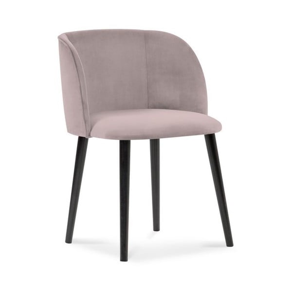 Rausvos spalvos valgomojo kėdė su aksomo apmušalais Windsor & Co Sofos Aurora