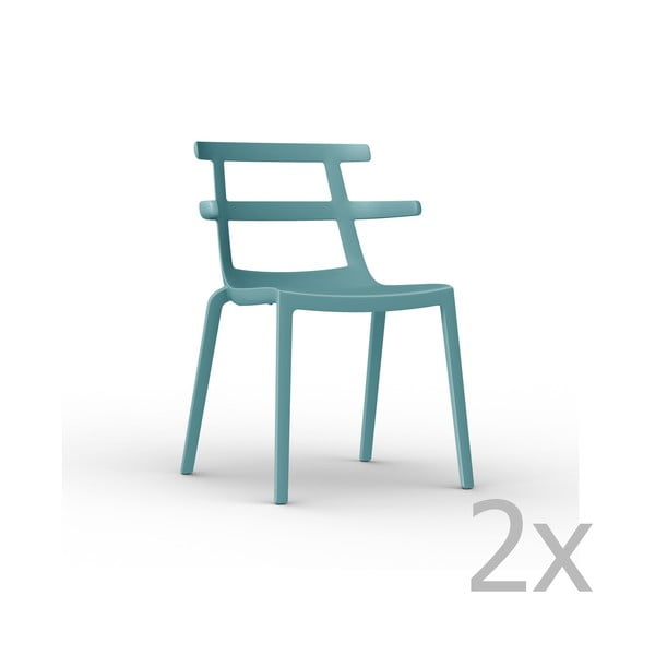 2 turkio spalvos sodo kėdžių rinkinys "Resol Tokyo