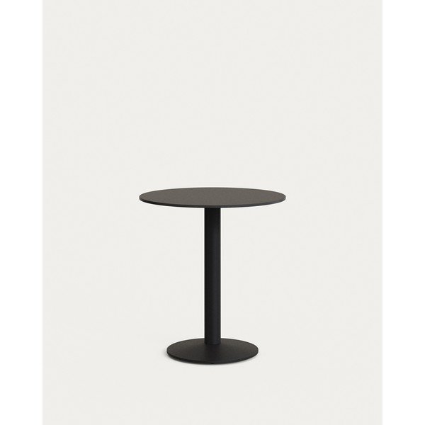 Iš metalo apvalios formos sodo valgomojo stalas 68x68 cm Esilda – Kave Home-image-3