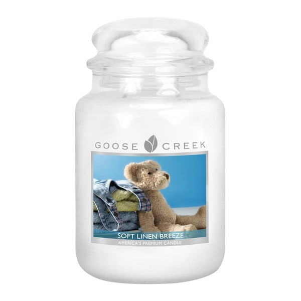 Kvapnioji žvakė stikliniame indelyje "Goose Creek Clean Linen", 150 valandų degimo