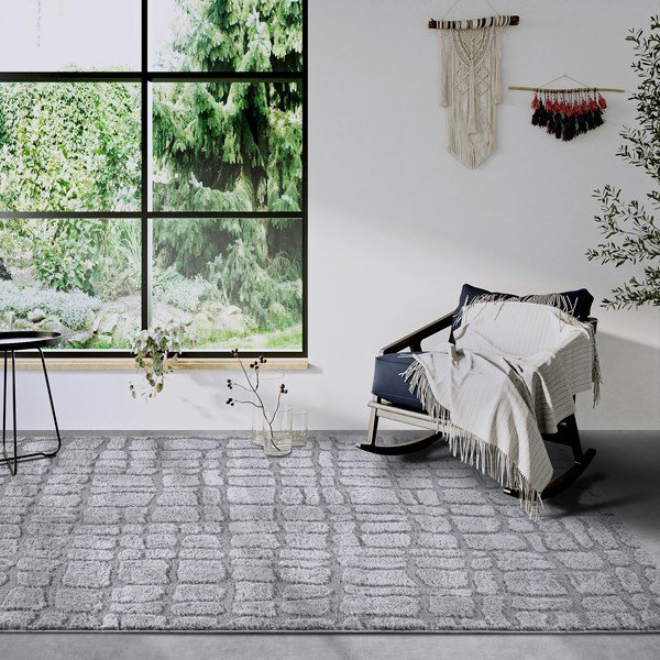 Kilimas pilkos spalvos 160x235 cm Artistique Light Grey – Elle Decoration-image-1