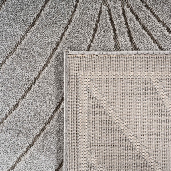Sidabrinės spalvos apvalios formos lauko ir vidaus kilimas ø 120 cm Nova 1204 – Ayyildiz Carpets-image-3