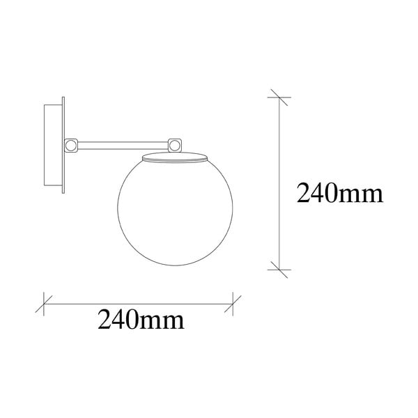 Juodai baltas sieninis šviestuvas Opviq lights My Legend-image-3