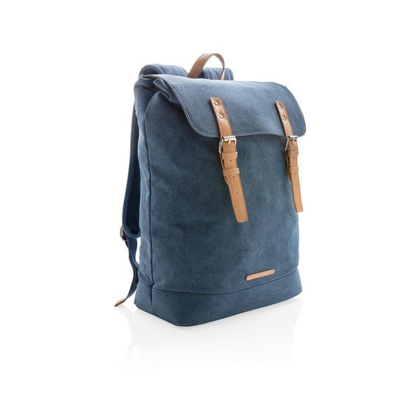 Mėlyna drobės nešiojamojo kompiuterio kuprinė 15,6'' XD Design Collection , 19 l-image-3