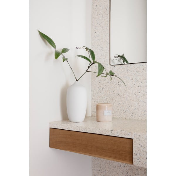 Balta keraminė vaza Blomus, 25 cm aukščio-image-3