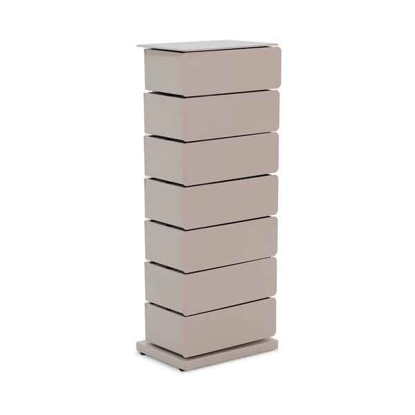 Taupe spalvos iš metalo šoninė spintelė 37x99x26 cm Joey – Spinder Design-image-2