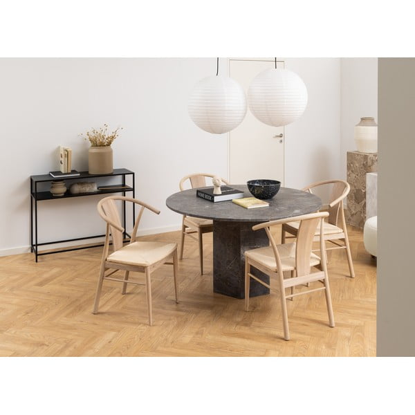 Juodas konsolinis staliukas su geležinėmis kojomis Actona Newcastle-image-3