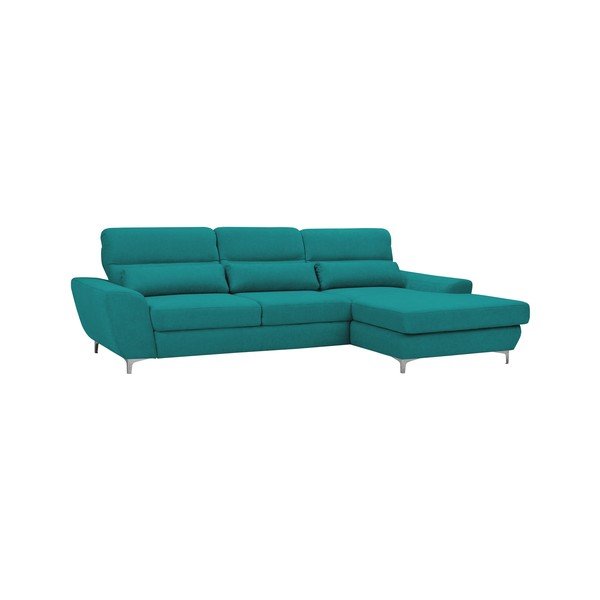 Turkio spalvos "Windsor & Co Sofos Omega" kampinė sofa lova, dešinysis kampas-image-1