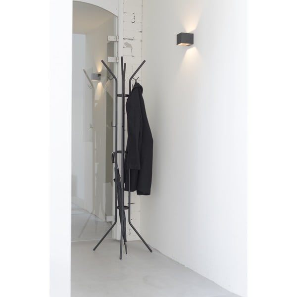 Juodos spalvos iš metalo palto stovas ø 40x170 cm Jessy – Spinder Design-image-1