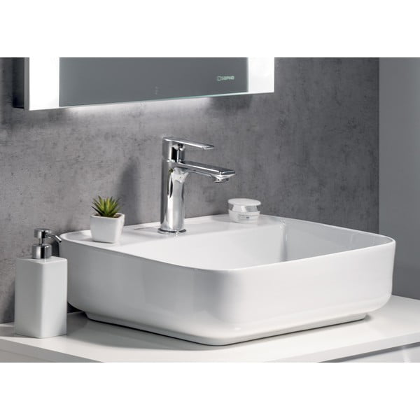 Kriauklei čiaupas blizgios sidabrinės spalvos stovimas Pax – Sapho-image-3