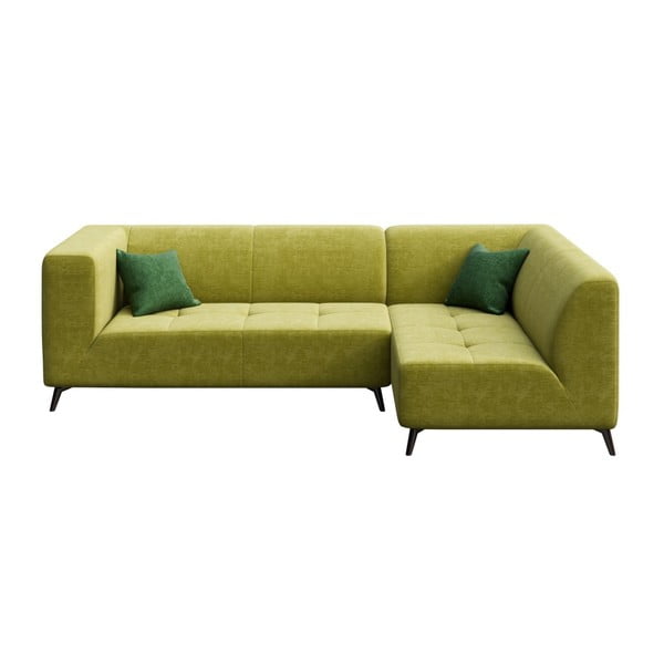 Alyvuogių žalios spalvos kampinė sofa MESONICA Toro, dešinysis kampas