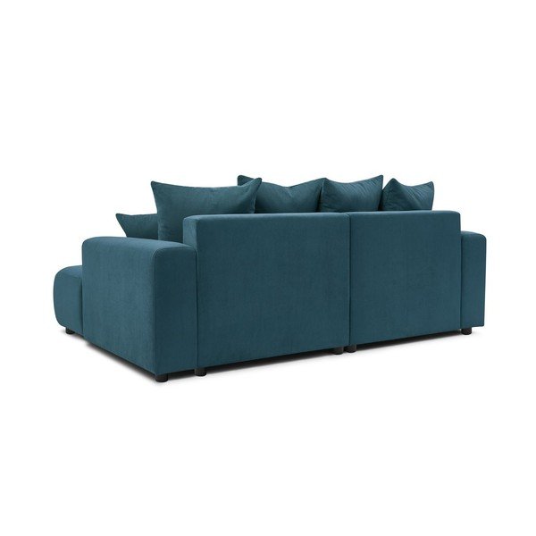 Iš velveto kampinė sofa mėlynos spalvos Enjoy – Bobochic Paris-image-4