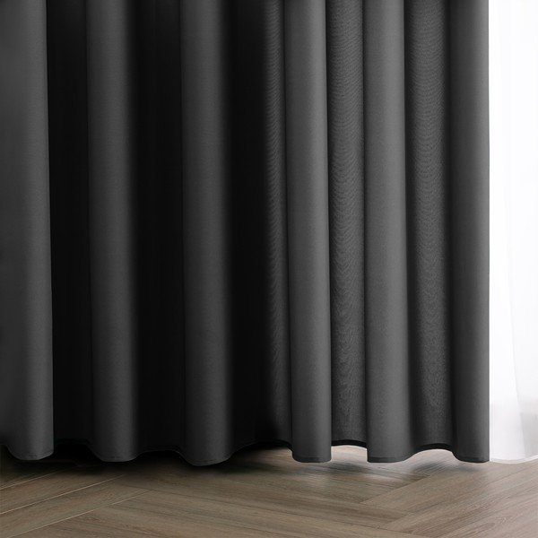 Antracito spalvos pritemdymas (dalinis užtemimas) užuolaida 140x250 cm Carli – Restilo-image-1