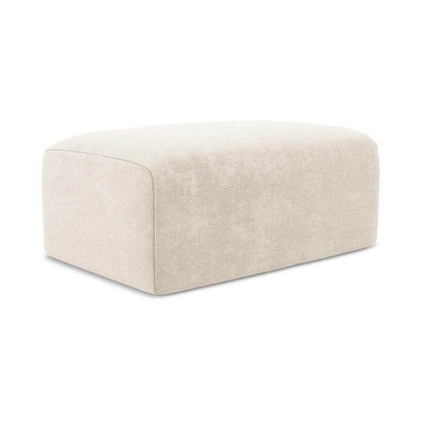 Kreminės spalvos taburetė iš šenilinio audinio Kona – Makamii-image-3