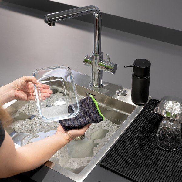 2 mikropluošto virtuvinių rankšluosčių rinkinys Wenko Black Outdoor Kitchen Migro-image-4