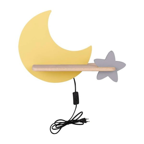 Geltonas vaikiškas šviestuvas Moon - Candellux Lighting