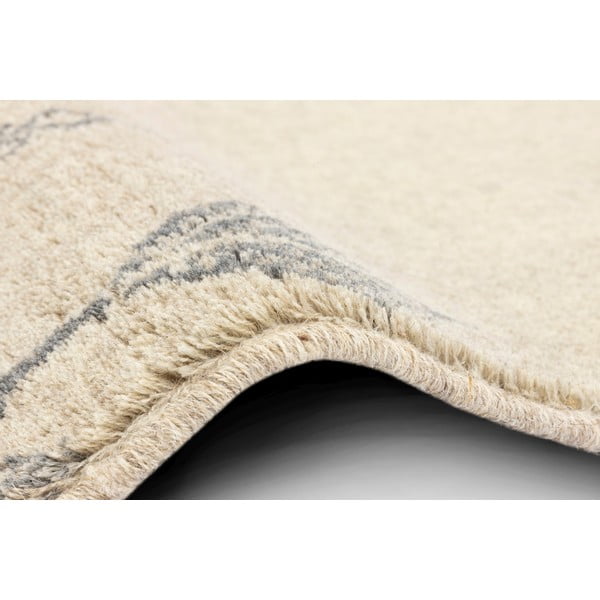 Kilimas iš vilnos smėlio spalvos 200x300 cm Decori – Agnella-image-2