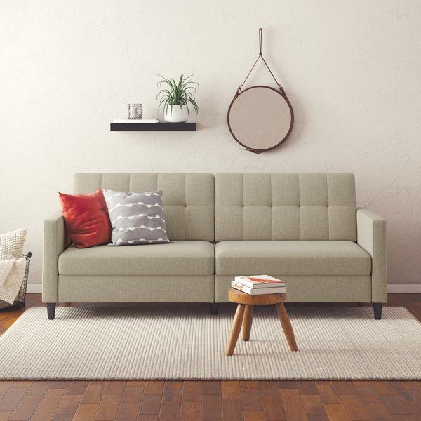Sulankstoma sofa smėlio spalvos 82 cm Hartford – Støraa-image-1