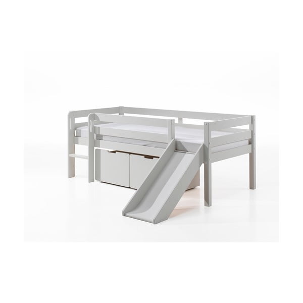 Vaikiškos lovos daiktadėžės baltos spalvos 2 vnt. Pino – Vipack-image-2