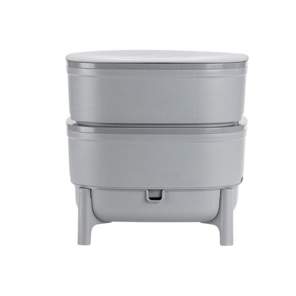 Pilkos spalvos komposto dėžė 30 l Urbalive – Plastia